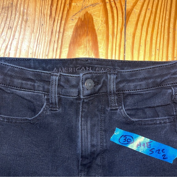 american eagle next level stretch pants womens size 2 Black - Picture 2 of 6